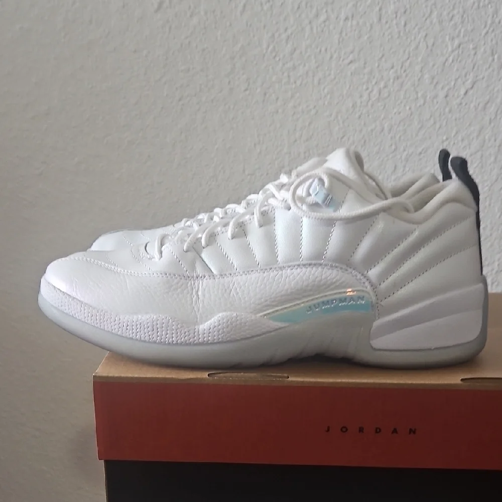 Jordan 12 Retro Low White Multi-Color Sneakers
